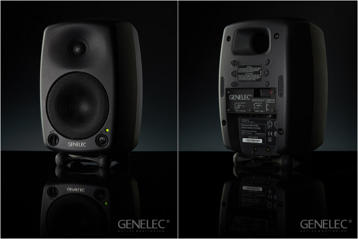 genelec speakers front and back for advert